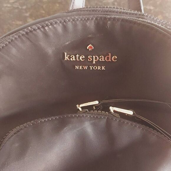 KATE SPADE Karissa Nylon Medium Backpack Black Classic Logo #wkru6586 - Picture 7 of 9